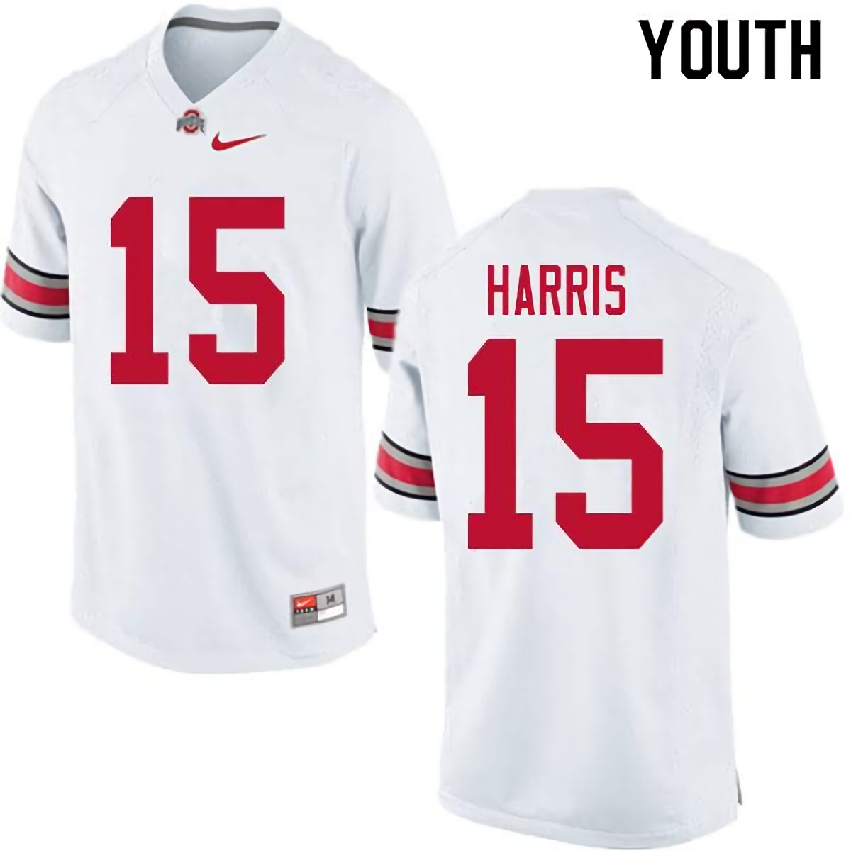 Jaylen Harris Ohio State Buckeyes Youth NCAA #15 Nike White College Stitched Football Jersey ANP4756XA